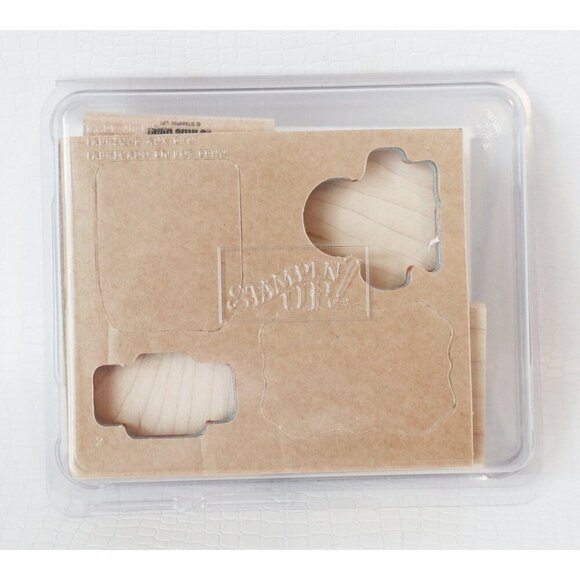 4 Vintage Rubber Stamps Eat Chocolate Stampin Up - Picture 2 of 2